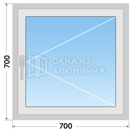 Поворотно-откидное готовое окно из алюминия AL-630