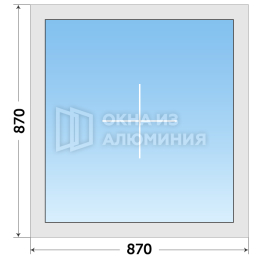 Алюминиевое окно радиусное AL-893